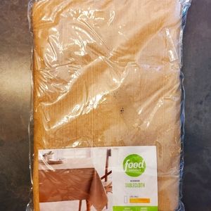 Food Network Shimmer Gold Elegant 60"×84" Oblong Table Cloth